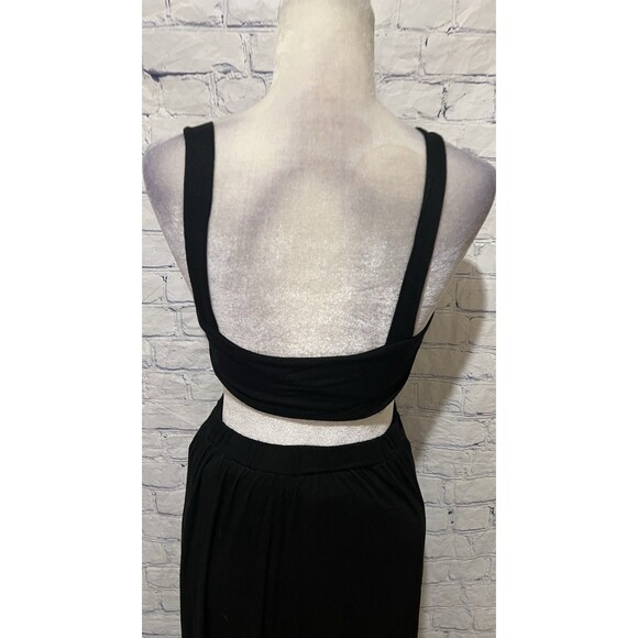 TOBI NO PROBLEM RIBBED CUTOUT MAXI DRESS - BLACK- Size Small - Picture 6 of 9